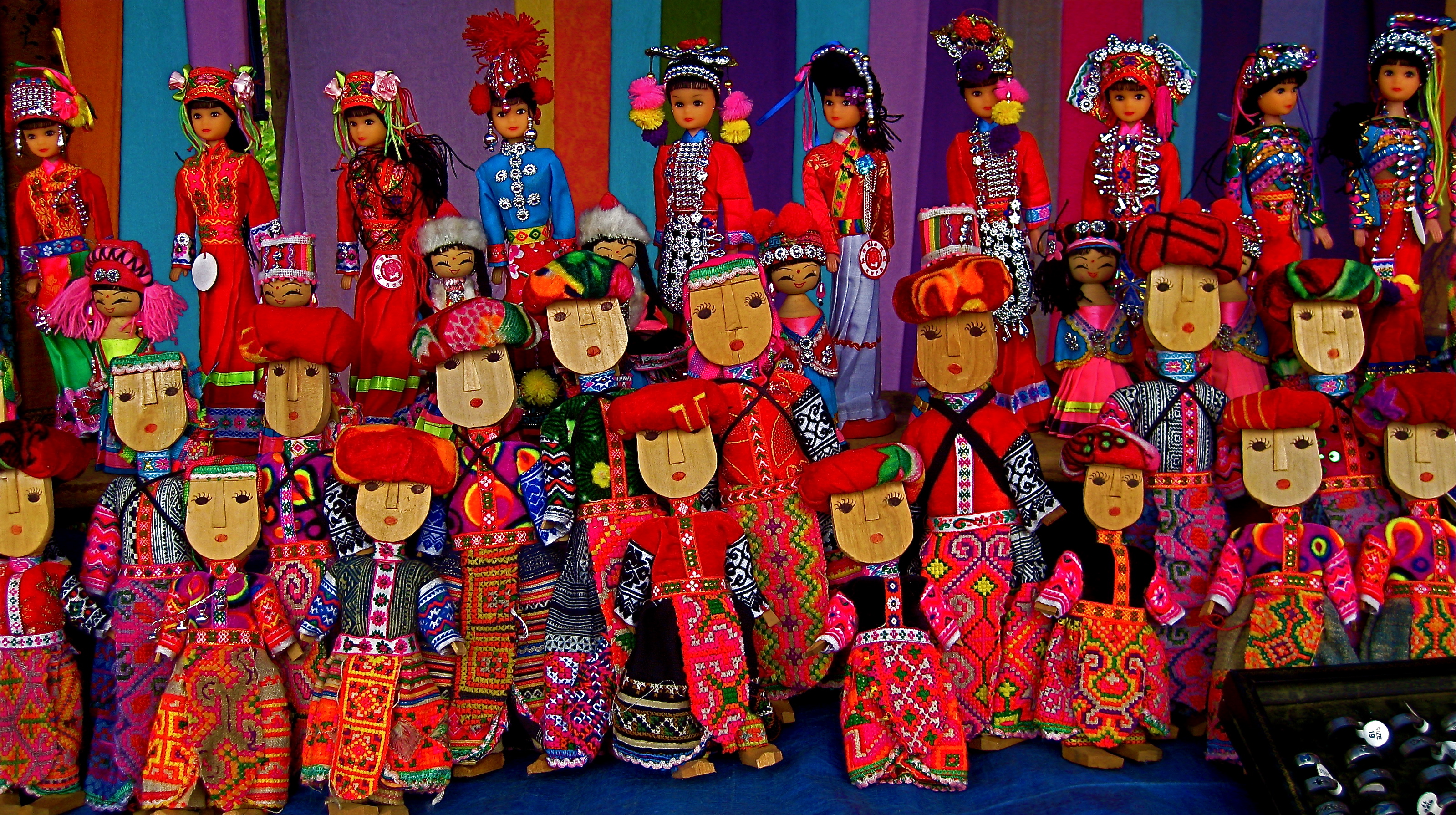 Ethnic minority 'dolls' in Bac Ha Market