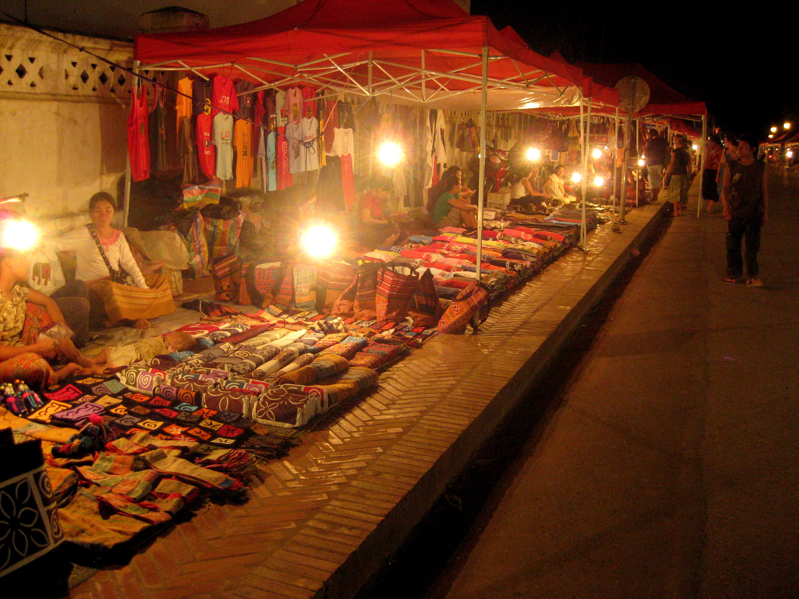 Night market in Laos